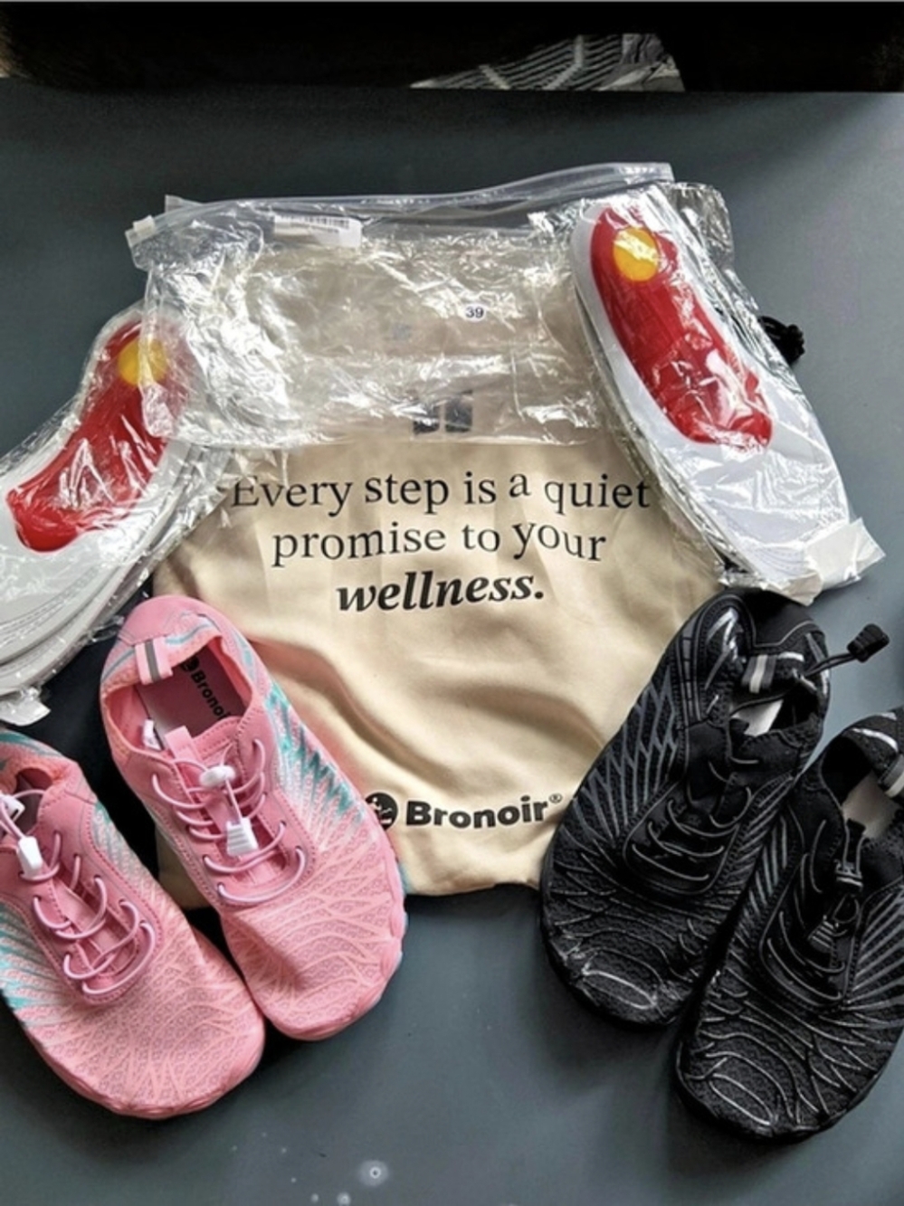2 PAIRS of Bronoir Skin Pro with Copper - Grounding Allround Barefoot Shoes